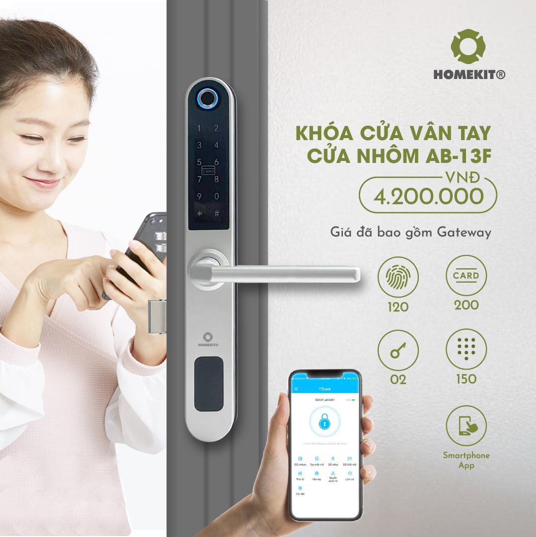 Khóa cửa điện tử vân tay